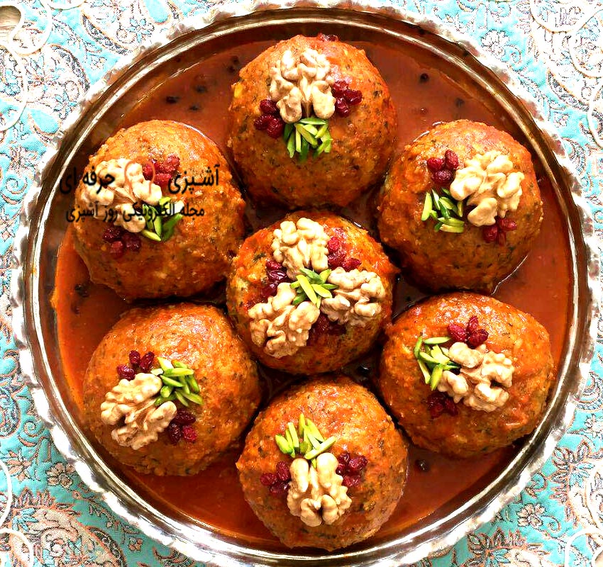 دستور پخت کوفته برنجی سوخاری