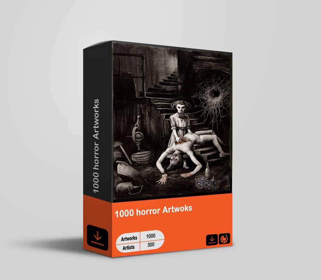 مجموعه 1000 اثر نقاشی ترسناک